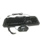 Set combo gaming, tastatura metalica iluminata, semi mecanica, si mouse 1000 DPI led rgb, Mixie X8000