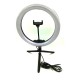 Mini trepied prindere surub smartphone deschidere maxima 6 inch, aparat foto, lampa circulara, 19 cm