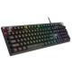 Tastatura mecanica gaming Aula F2028, efecte de lumini LED RGB, taste multimedia, anti-ghosting USB- semi-pro