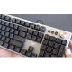 Tastatura mecanica gaming Aula F2028, efecte de lumini LED RGB, taste multimedia, anti-ghosting USB- semi-pro