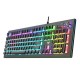 Tastatura mecanica pro gaming S2096, iluminare LED RGB 21 efecte, 104 taste anti-fantoma programabile, cu fir USB, MAC