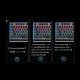Tastatura mecanica pro gaming F2099 slim, 21 efecte iluminare LED RGB, 104 taste anti-fantoma  cu fir USB, 4 taste multimedia