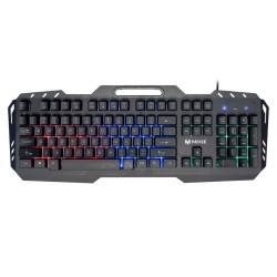 Tastatura gaming metalica iluminata, LED multicolor semi mecanica X800, cu fir USB