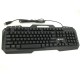 Tastatura gaming metalica iluminata, LED multicolor semi mecanica X800, cu fir USB