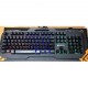 Tastatura gaming metalica iluminata, LED multicolor semi mecanica X800, cu fir USB