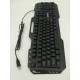 Tastatura gaming metalica iluminata, LED multicolor semi mecanica X800, cu fir USB