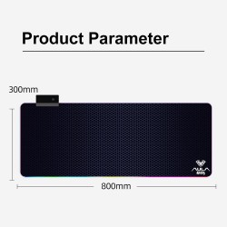 Mouse pad XXL gaming RGB 7 culori LED Aula F-X5, 14 efecte lumini, 800x 300 mm USB