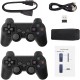 Consola gaming 4K retro 2x controller wireless dual 2,4G, stick pentru jocuri video plug-and-play, ieșire HDMI