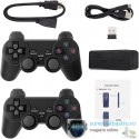 Consola gaming 4K retro 2x controller wireless dual 2,4G, stick pentru jocuri video plug-and-play, ieșire HDMI