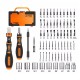 set 69 IN 1 de surubelnite profesionale cu maner cu clichet rotativ si bara de extensie