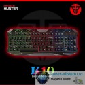 Tastatura gaming fantech hunter k10, led , 8 taste multimedia, usb