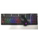 set, kit, combo, tastatura si mouse 3200 DPI gaming fantech led rgb